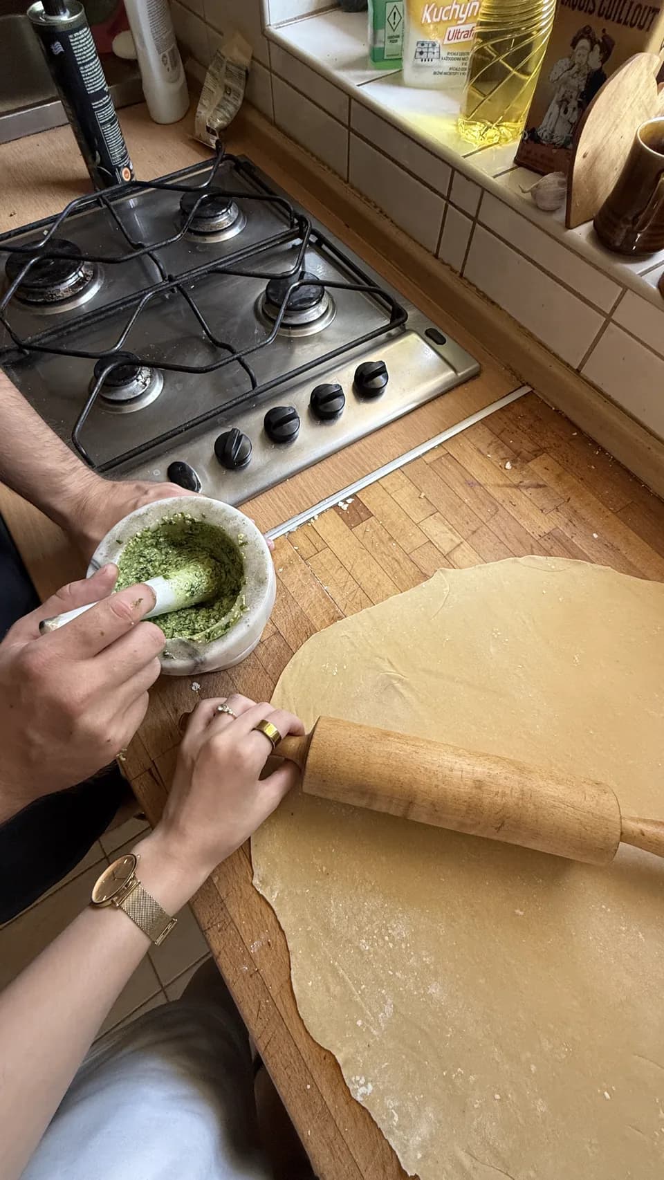 Making pasta at home