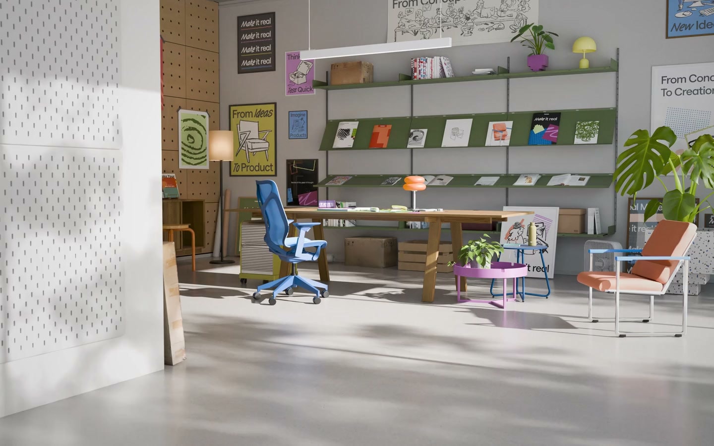 Vizcom brand world inside a sunlit design studio